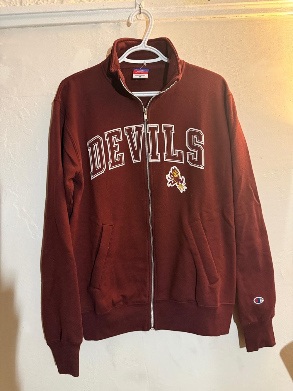 Champion Arizona State Sun Devils ASU Full Zip Sweatshirt Jacket M